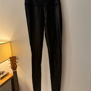 Wilfred Black Faux Leather Pants